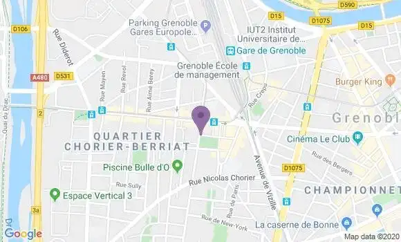 Localisation Grenoble Berriat - 38000