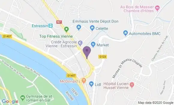 Localisation Vienne Estressin - 38200