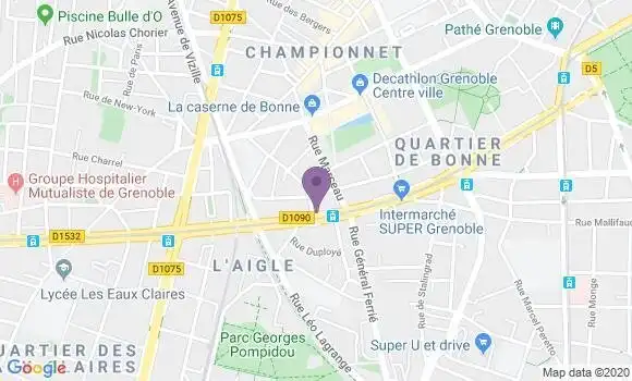 Localisation Grenoble Foch - 38100