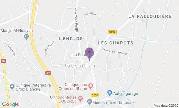 Localisation Roussillon Chateau Bp - 38150