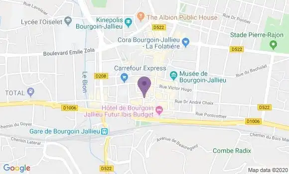 Localisation Bourgoin Jallieu Champaret Ap - 38300