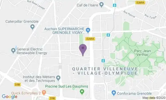 Localisation Grenoble Lionel Terray - 38100