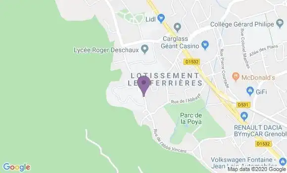 Localisation Grenoble Republique - 38000