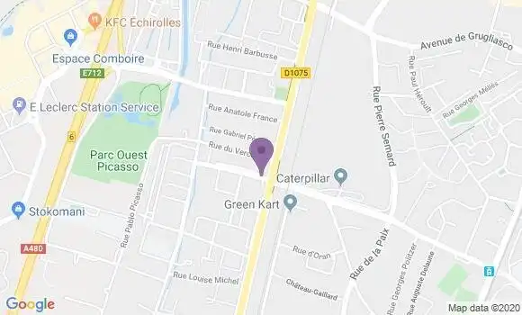 Localisation Echirolles Jean Jaures - 38130