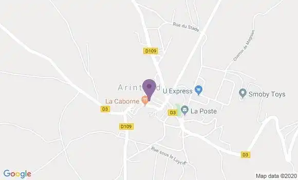 Localisation Arinthod - 39240