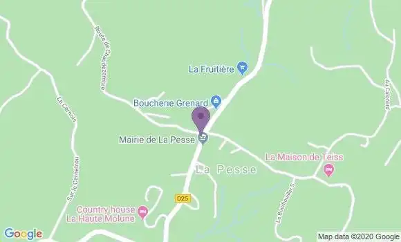 Localisation La Pesse Ap - 39370