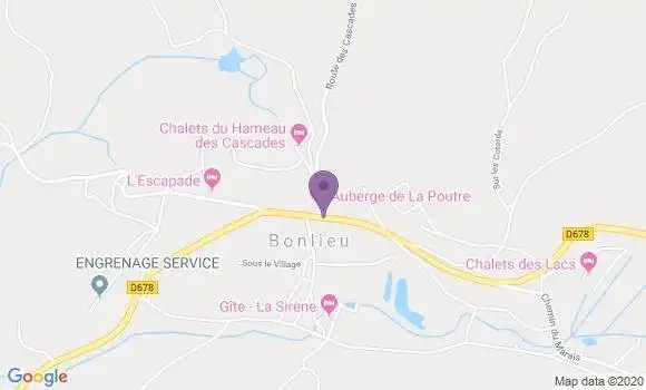 Localisation Bonlieu Ap - 39130