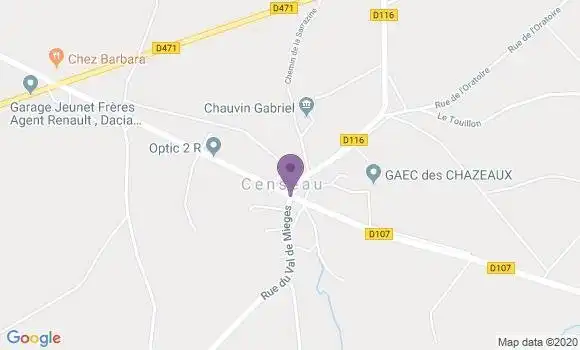 Localisation Censeau Ap - 39250