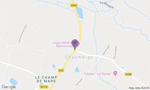 Localisation Chaumergy Bp - 39230