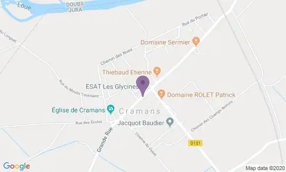 Localisation Cramans Bp - 39600