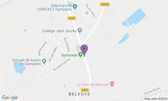 Localisation Damparis Bp - 39500