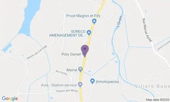 Localisation Le Deschaux Ap - 39120