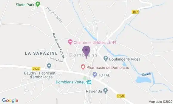 Localisation Domblans Bp - 39210