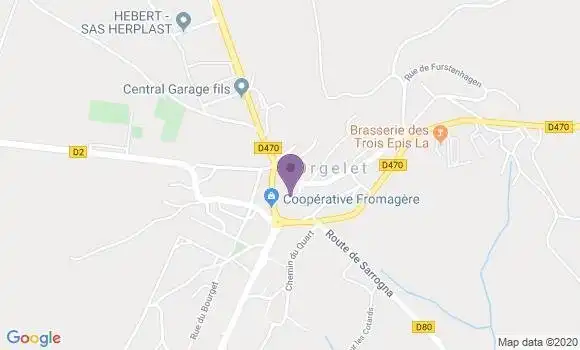 Localisation Dompierre sur Mont Ap - 39270
