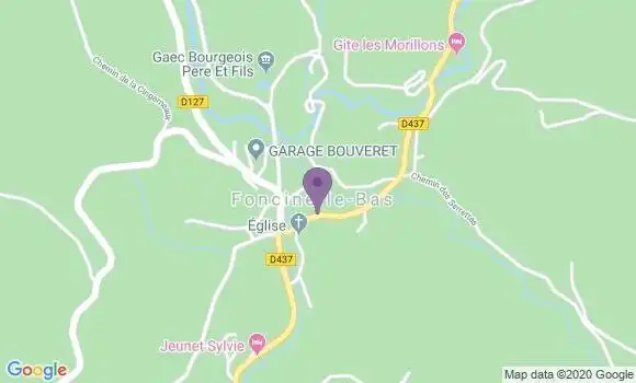 Localisation Foncine le Bas Ap - 39520