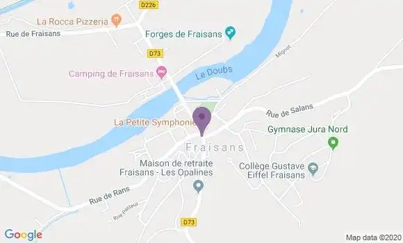Localisation Fraisans Bp - 39700
