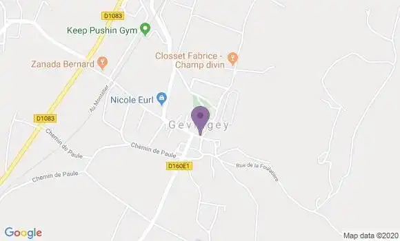 Localisation Gevingey Ap - 39570