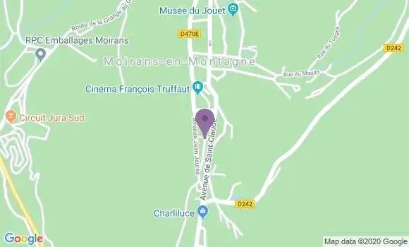 Localisation Moirans En Montagne - 39260