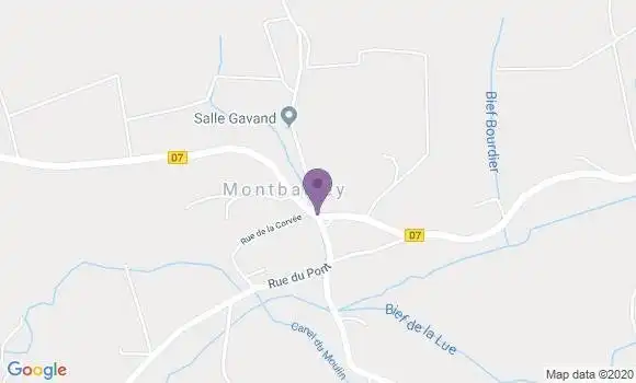 Localisation Montbarrey Ap - 39380