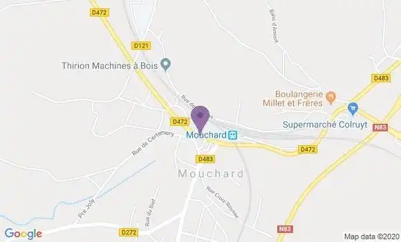Localisation Mouchard Bp - 39330