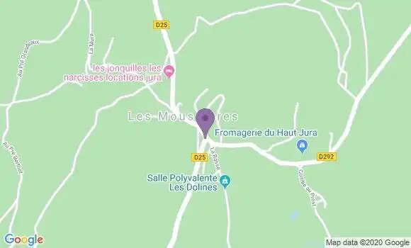 Localisation Les Moussieres Ap - 39310