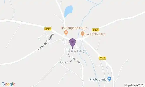 Localisation Ougney Ap - 39350