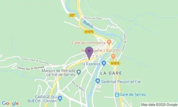 Localisation Serres - 05700