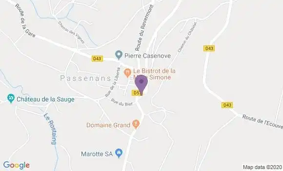 Localisation Passenans Ap - 39230
