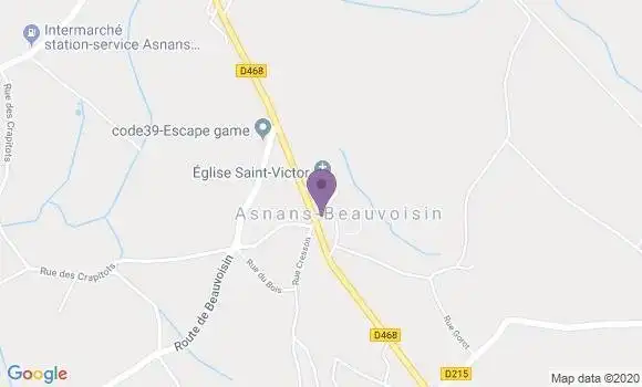 Localisation Petit Noir Bp - 39120
