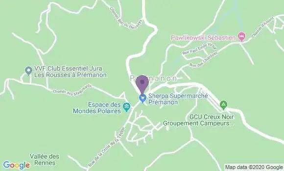 Localisation Premanon Ap - 39220