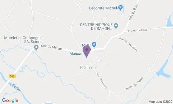 Localisation Rahon Ap - 39120