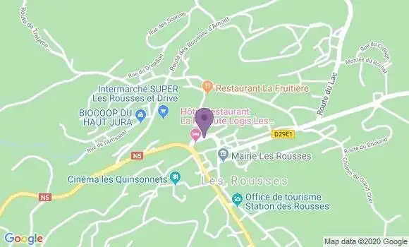 Localisation Les Rousses - 39220