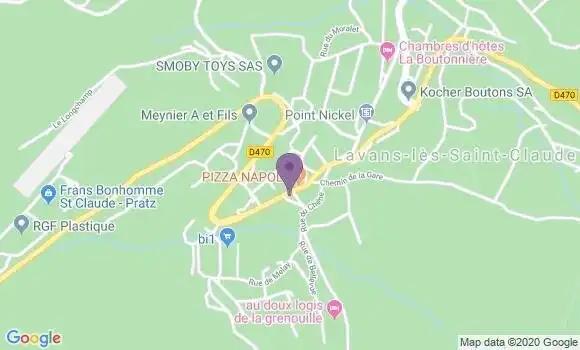 Localisation Saint Lupicin Bp - 39170