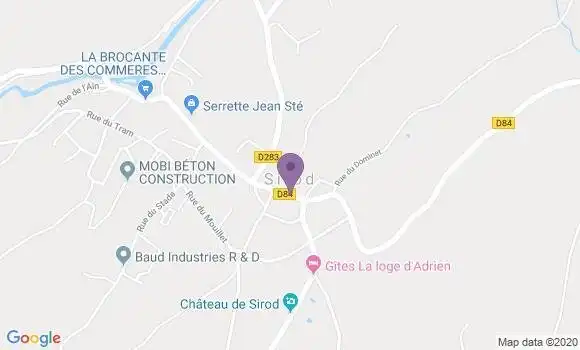 Localisation Sirod Ap - 39300