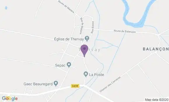 Localisation Thervay Bp - 39290