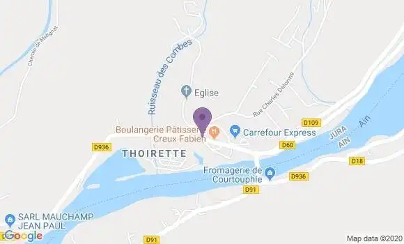 Localisation Thoirette Bp - 39240