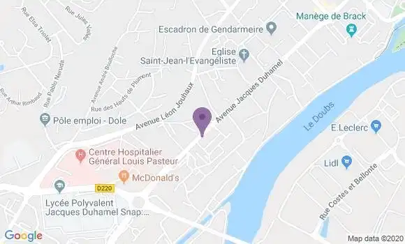 Localisation Dole B Ap - 39100