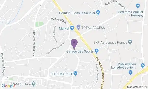 Localisation Lons le Saunier Marjorie Bp - 39000