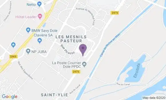 Localisation Dole Mesnils Pasteur Bp - 39100
