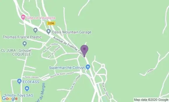 Localisation Saint Claude Avignonnets Bp - 39200