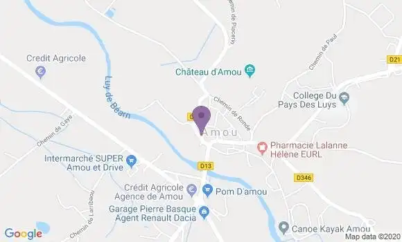 Localisation Amou - 40330