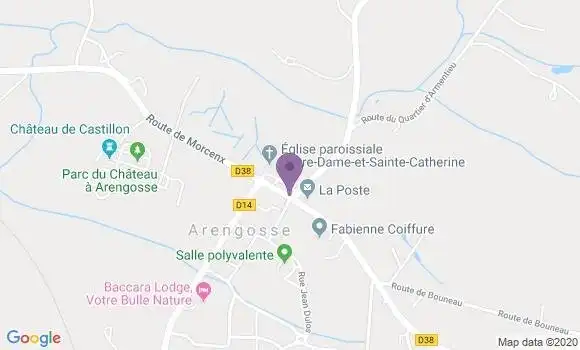 Localisation Arengosse Bp - 40110
