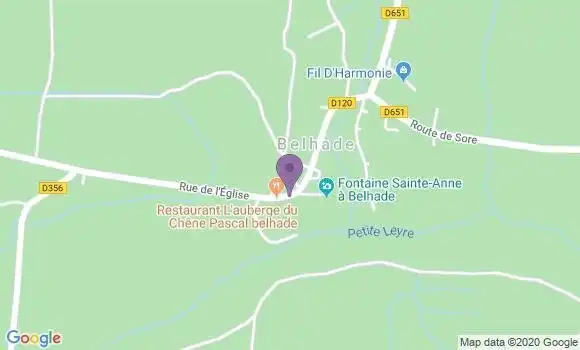 Localisation Belhade Ap - 40410