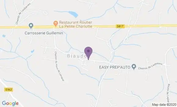Localisation Biaudos Bp - 40390