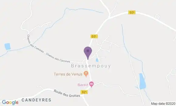Localisation Brassempouy Ap - 40330