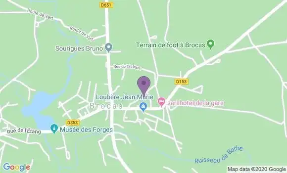 Localisation Brocas Bp - 40420