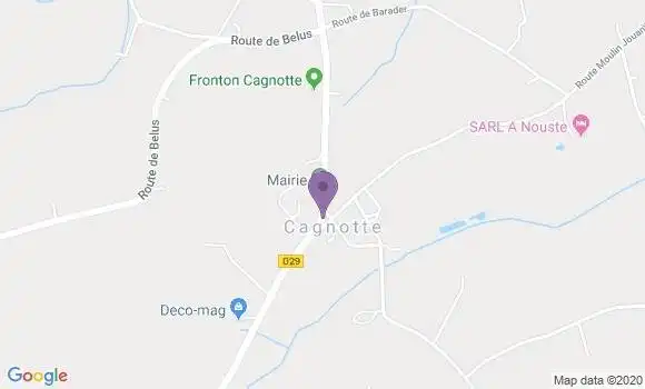 Localisation Cagnotte Bp - 40300