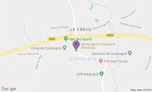 Localisation Campagne Ap - 40090