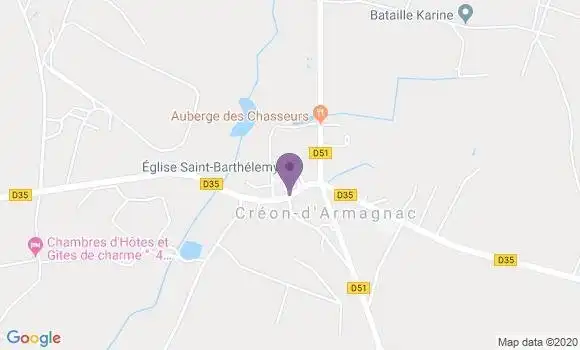 Localisation Creon d