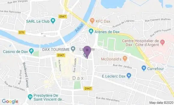 Localisation Dax - 40100